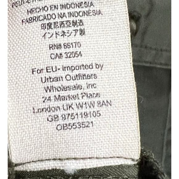 Free People Off Campus Shirt Womens XS Moss Green Tencel Metallic Boho Utility - Picture 15 of 16